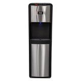 Bottleless Point-of-Use Hot/Room/Cold Water Dispenser in Black and Stainless with Dual-Stage Water Filtration System