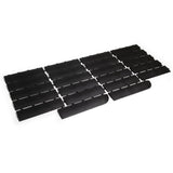 MotorDeck 12 in. x 3 in. Royal Blue Modular Edging Kit Female Garage Flooring (22-Piece, Includes 2 Corner Edges)