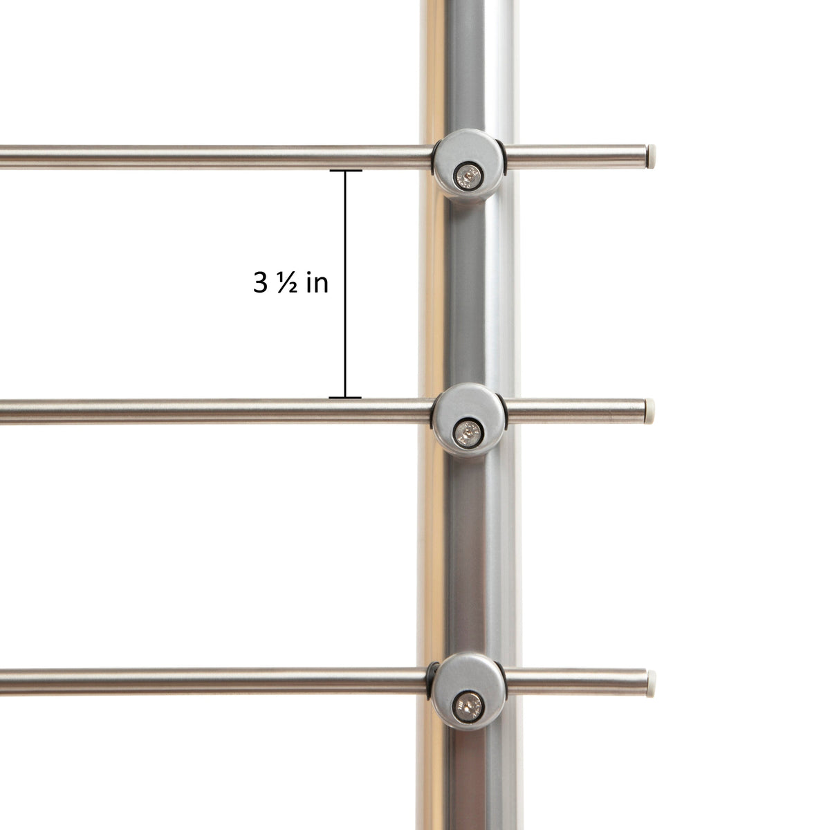 DOLLE 4-1/4-in x 42-in Prova Brushed Aluminum Round Deck Baluster