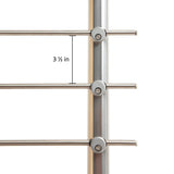 DOLLE 4-1/4-in x 42-in Prova Brushed Aluminum Round Deck Baluster