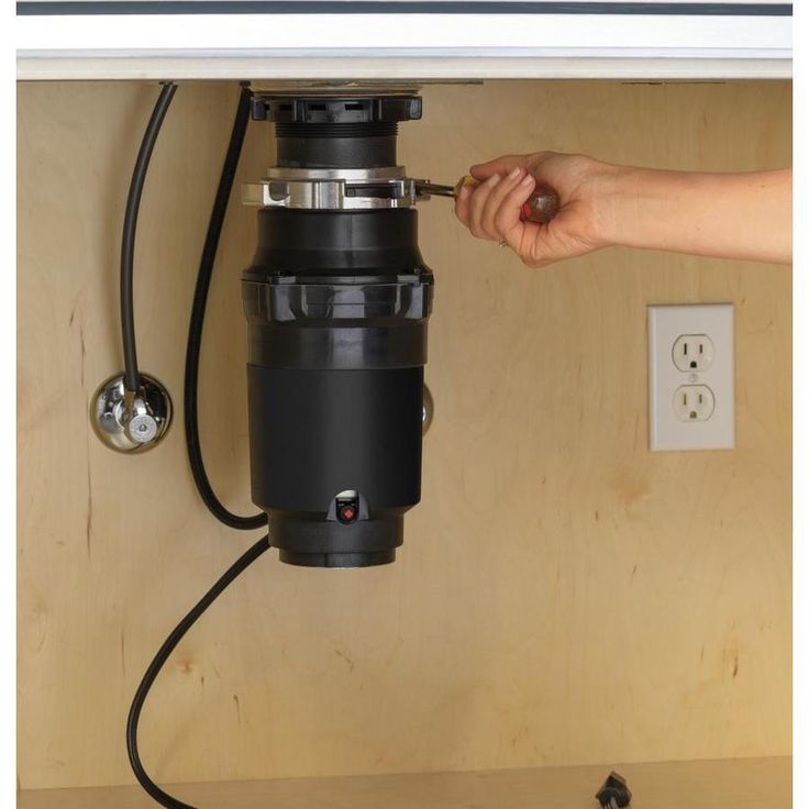 GE 1/3-HP Continuous Feed Garbage Disposal