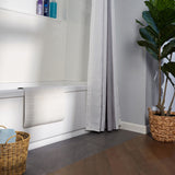 Project Source 28-in x 16-in White Rubber Bath Mat