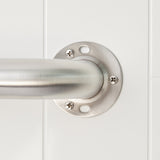 Project Source Exposed Screw 24-in Stainless Steel Wall Mount ADA-Compliant Grab Bar, 500-lb Capacity