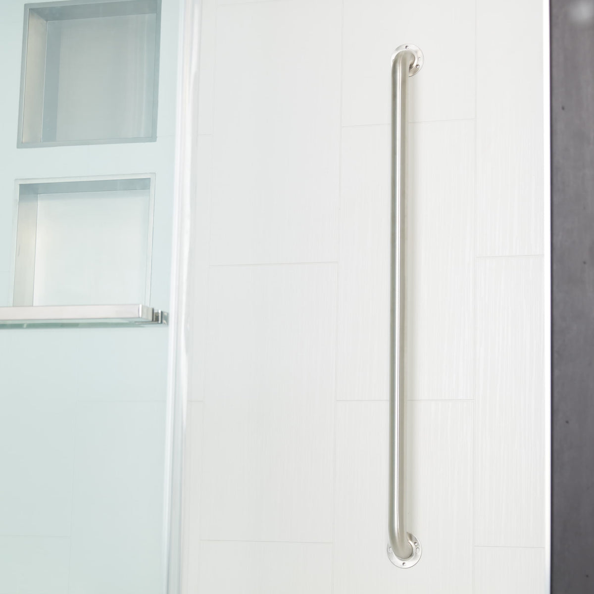 Project Source 42-in Stainless Steel Wall Mount ADA-Compliant Grab Bar