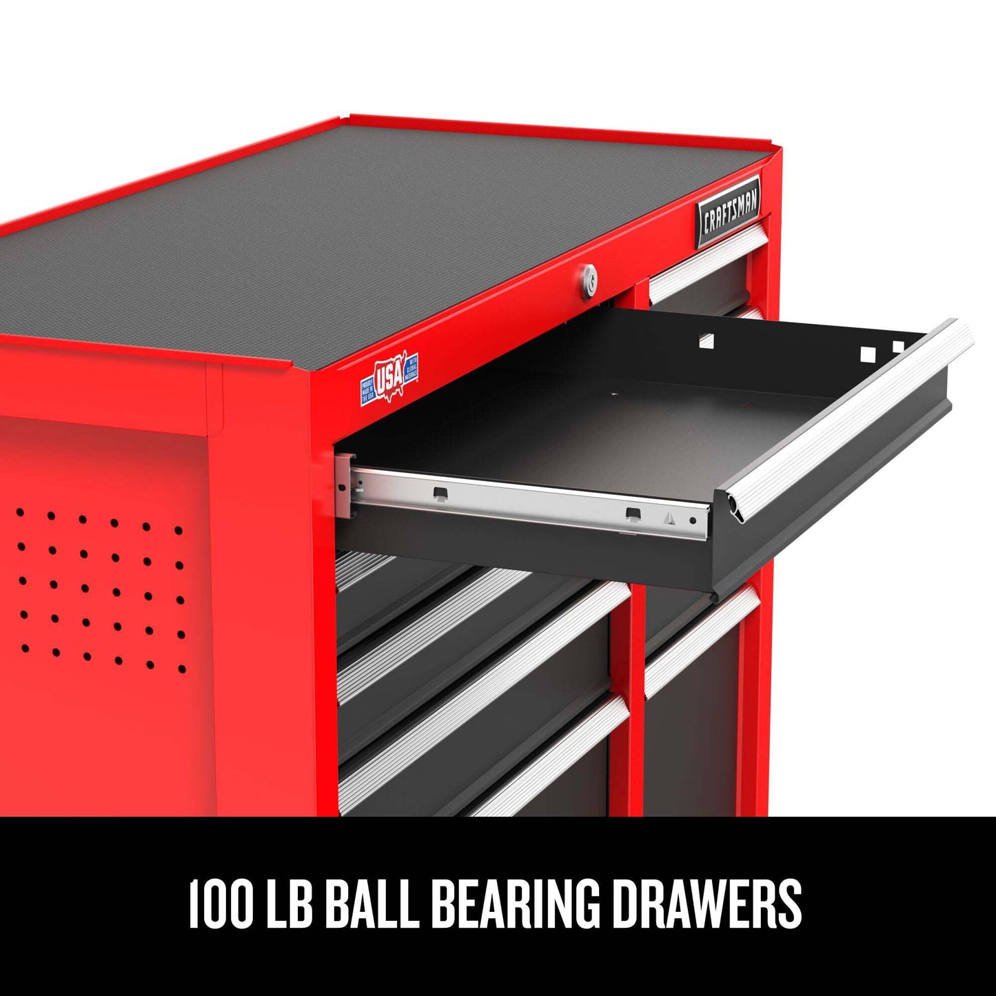 CRAFTSMAN 2000 Series 5-Drawer Steel Rolling Tool Cabinet, Red