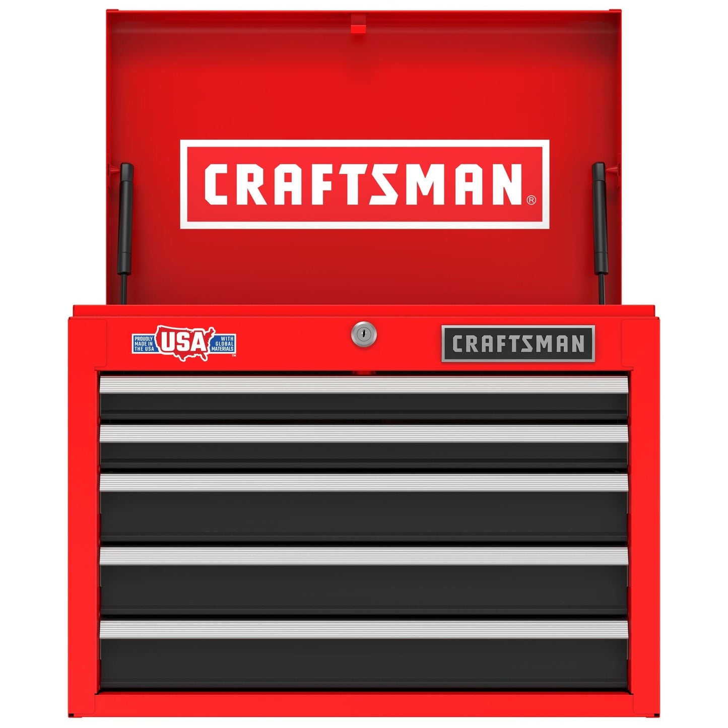 CRAFTSMAN 2000 Series 5-Drawer Steel Tool Chest, Red