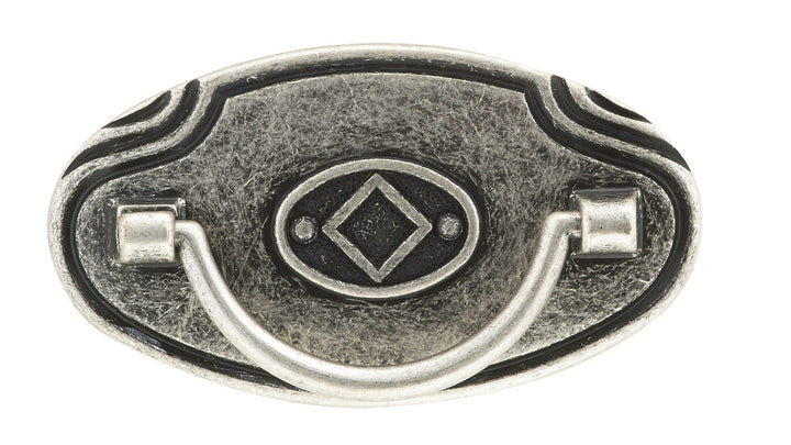 Richelieu 2-1/2 in. (64 mm) Center-to-Center Old Silver Traditional Pendant and Ring Pull
