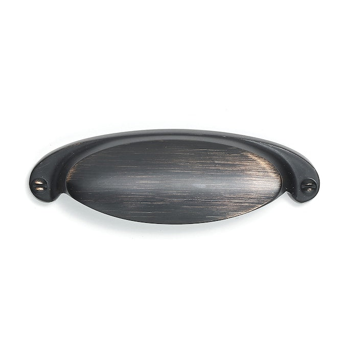 Richelieu Bermondsey 2-1/2-in (64mm) Center to Center Brushed Oil-Rubbed Bronze Oval Cup Drawer Pull