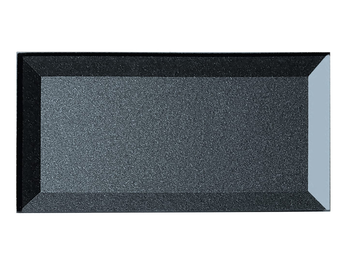 Abolos Secret Dimensions Gunmetal 3-in x 6-in Glossy Glass Subway Peel and stick Wall Tile product image