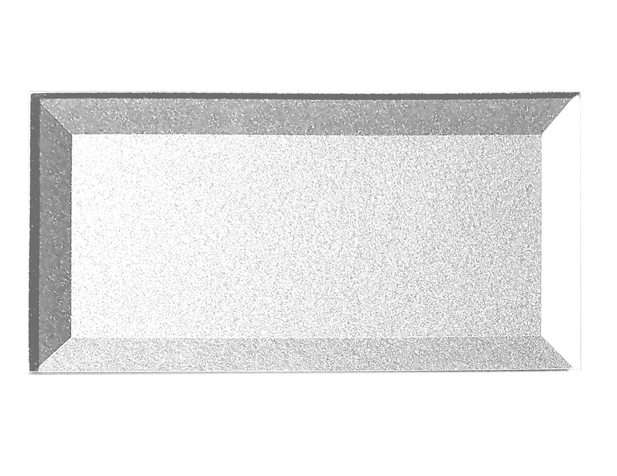 Abolos Secret Dimensions Eternal silver 3-in x 6-in Glossy Glass Subway Peel and stick Wall Tile product image