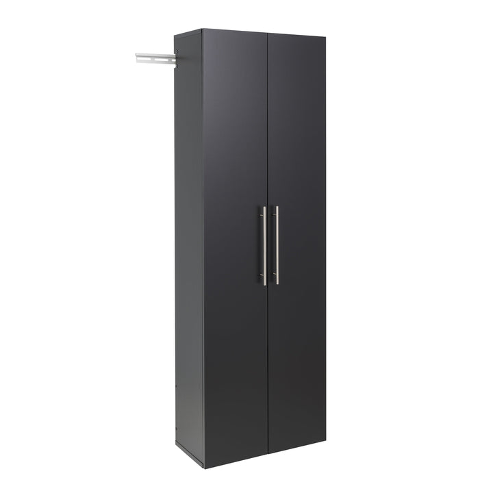 Prepac HangUps 24-in W x 72-in H Wood Composite Black Wall-mount Utility Storage Cabinet