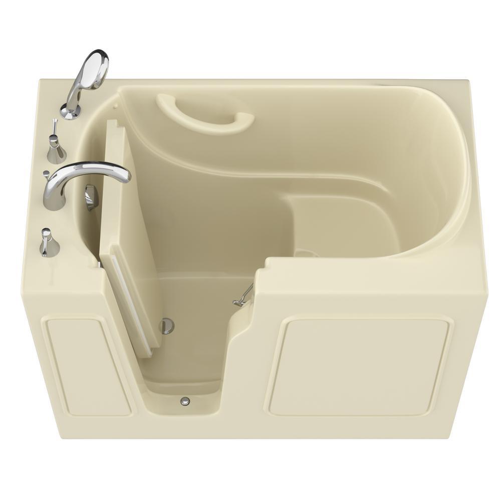 HD Series 26 in. x 46 in. Left Drain Quick Fill Walk-In Soaking Bathtub in White - Super Arbor