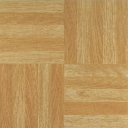 Achim Tivoli Four Finger Square Parquet 12-in x 12-in Peel and Stick Vinyl Tile Flooring (45-sq ft)