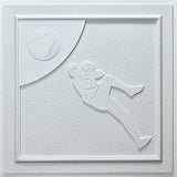 Baseball White 24-inch Ceiling Tiles (10 tiles)