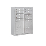 3800 Horizontal Series 9-Compartment with 2-Parcel Locker Surface Mount Mailbox - Super Arbor