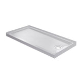 Lagoon 60 in. x 76 in. Right Drain Alcove Shower Kit in Ash Grey and Silver Hardware - Super Arbor