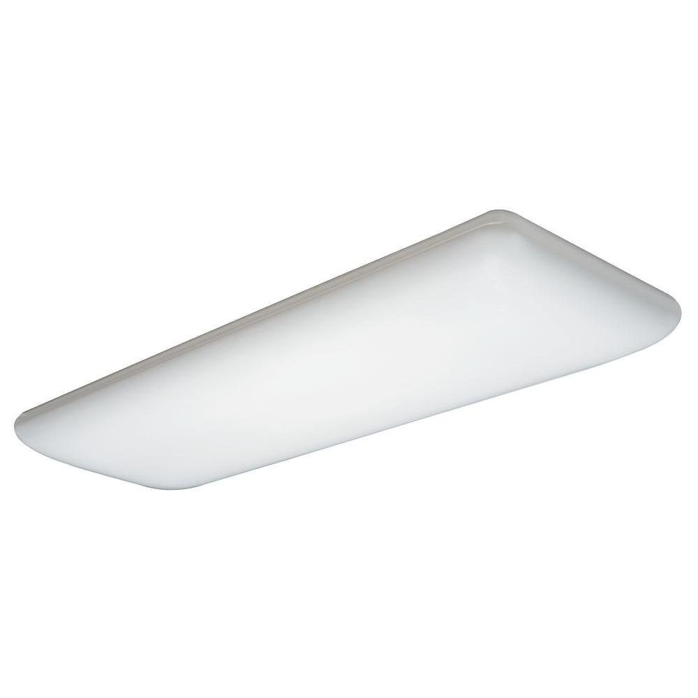 4-Light White Fluorescent Ceiling Light - Super Arbor