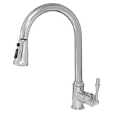 Easy-Install Single-Handle Pull-Down Sprayer Kitchen Faucet with Flexible Hose in Matte Black - Super Arbor