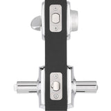 Greenwich Bright Chrome Single Cylinder Deadbolt with Broadway Entry Door Lever Combo Pack - Super Arbor