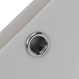 LORDEAR 18.25 in. Undermount Vessel Sink Modern in Pure White Rectangle Porcelain Ceramic Lavatory Vanity Bathroom Sink