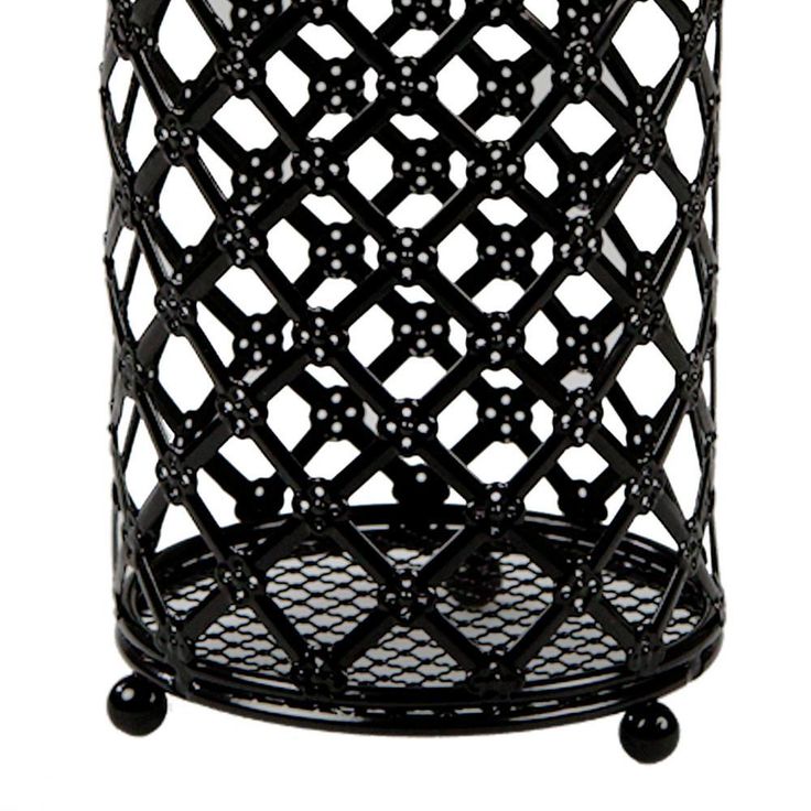 Black Lattice Cutlery Holder