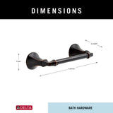 Delta Ashlyn Rubbed Bronze Ii Wall Mount Pivot Toilet Paper Holder