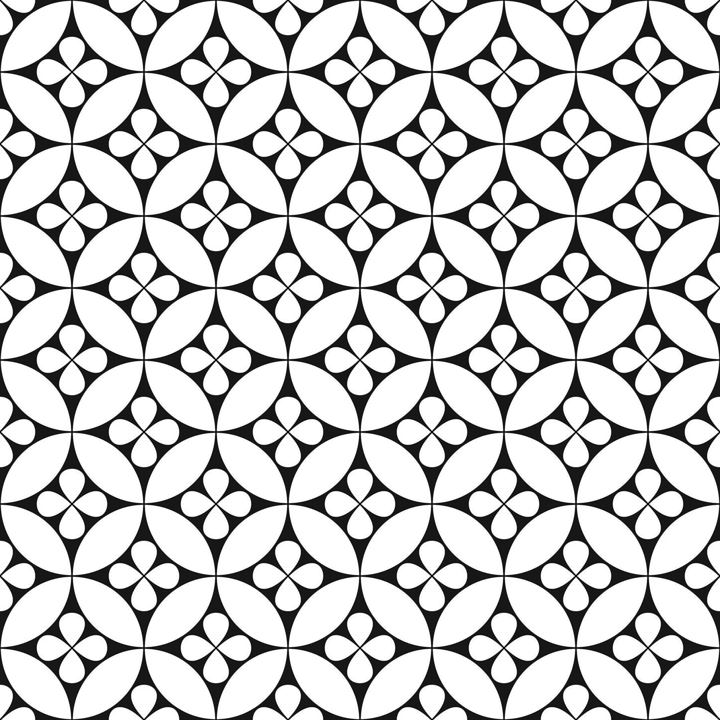 FloorPops Fleur Black & White 12-in x 12-in Peel and Stick Vinyl Floor Tiles, Water-Resistant, 20-sq ft Coverage