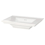 American Standard Town Square S 8 in. Widespread Pedestal Sink Basin in White