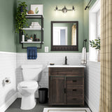 Satori Hudson Carbon Matte 12-in x 12-in Unglazed Porcelain Mosaic Floor and Wall Tile (0.9-sq. ft/ Piece)