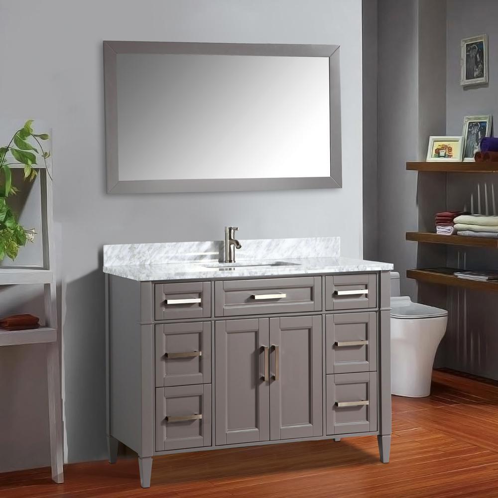 Savona 72 in. W x 22 in. D x 36 in. H Bath Vanity in Espresso with Vanity Top in White with White Basin and Mirror - Super Arbor