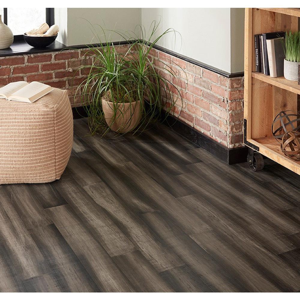 Islander Dovetail Gray .33 in. T x 5.12 in. W x 36.22 in. Length Engineered Rigid Core Bamboo Flooring (10.3 sq. ft. / case) - Super Arbor