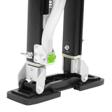 18 in. to 30 in. Black Mag Pros Magnesium Drywall Stilts - Super Arbor