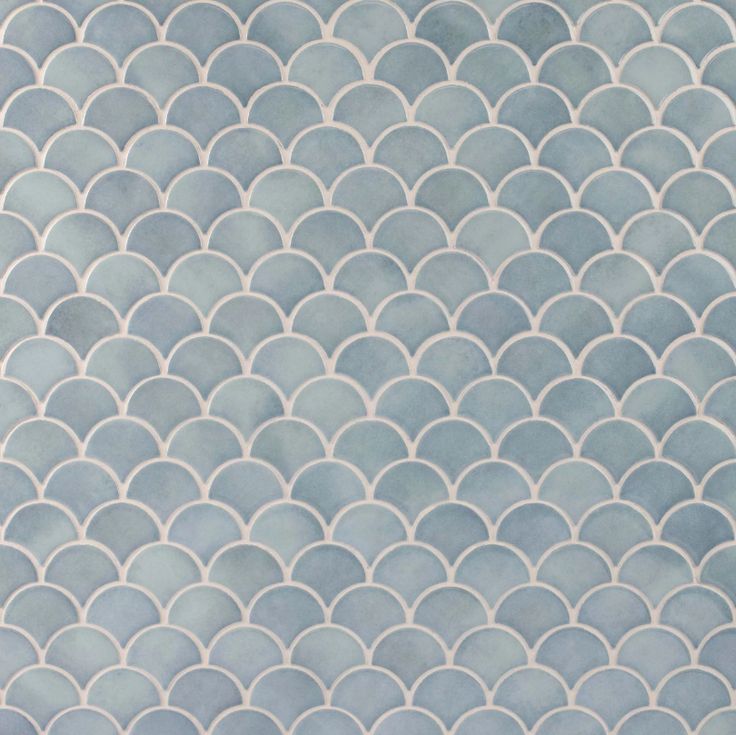 La Jolla Fan Porcelain Mosaic