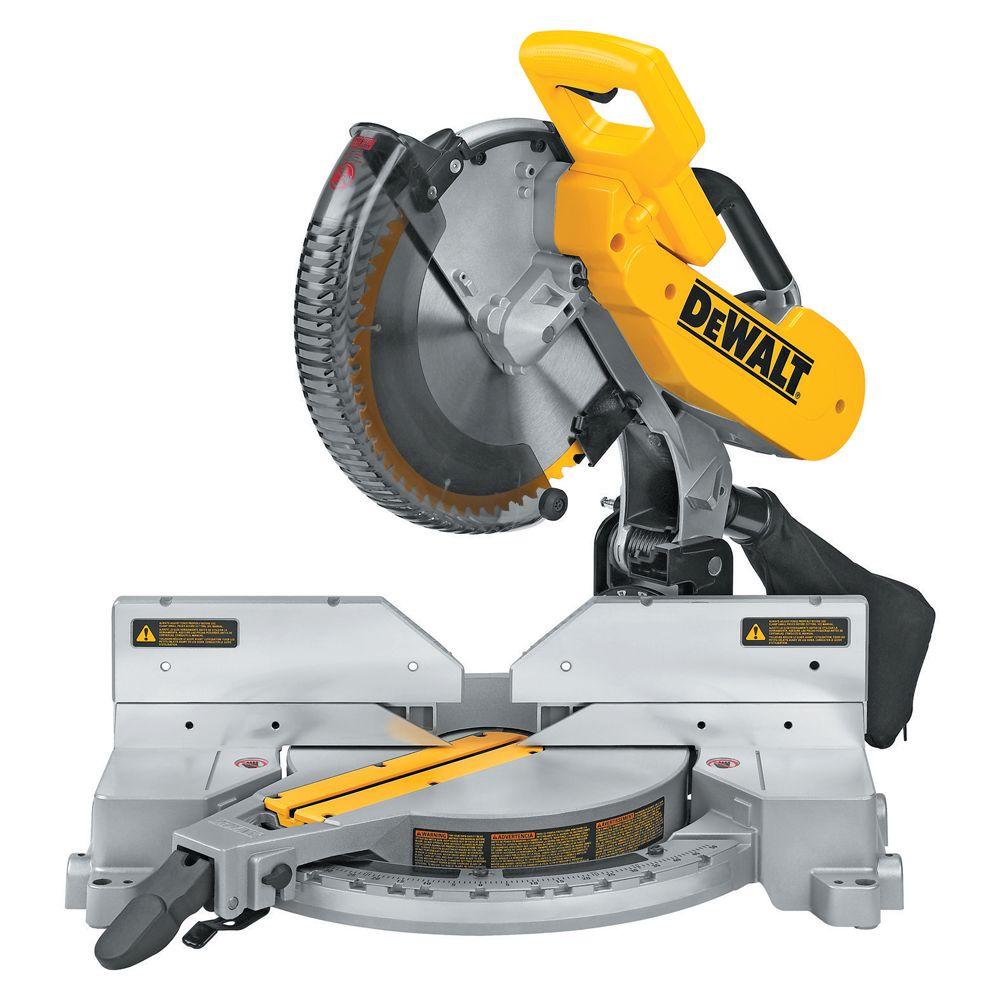 15 Amp Corded 12 in. Double-Bevel Compound Miter Saw with Heavy-Duty Stand - Super Arbor