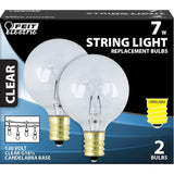 Feit Electric 7-Watt Soft White G16.5 Incandescent Light Bulb (36-Pack)