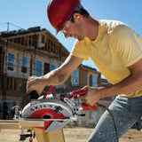 15 Amp Corded Electric 10-1/4 in. Magnesium SAWSQUATCH Worm Drive Circular Saw with 40-Tooth Diablo Carbide Blade - Super Arbor