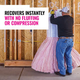 Owens Corning R-11 Kraft-Faced Fiberglass Insulation Batts, 3.5 in. x 24 in. x 96 in. (4 Bags)
