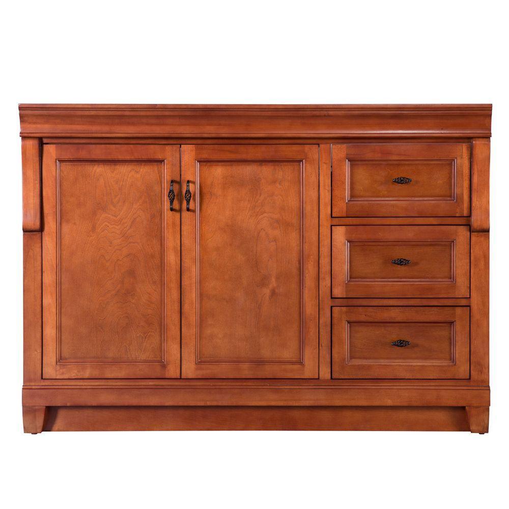 Naples 30 in. W 21.63 in. D Vanity Cabinet Only in Warm Cinnamon with Left Hand Drawers - Super Arbor