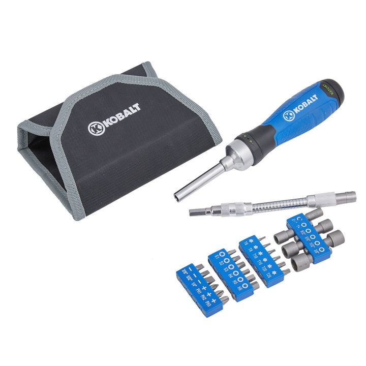 Kobalt 27-Piece 3-in Ratcheting Multi-Bit Screwdriver Set with Rubber Handle