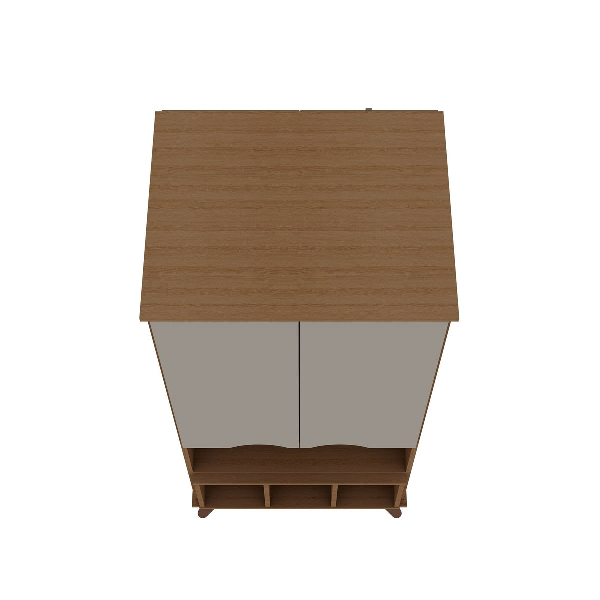 Manhattan Comfort Hampton Maple Cream 6-Shelf Office Cabinet