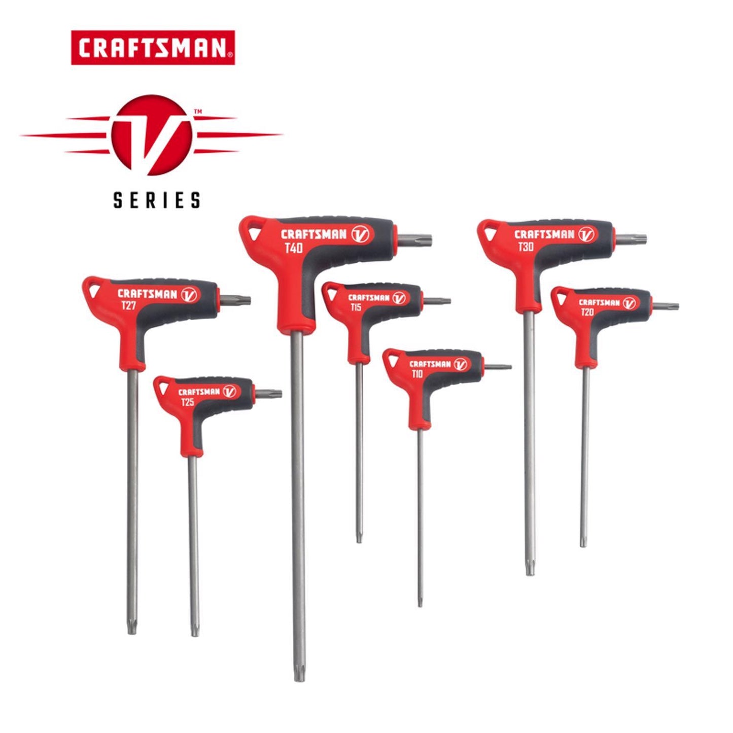 Craftsman V-Series X-Tract Technology Torx T-Handle Screwdriver Set, 7 pc