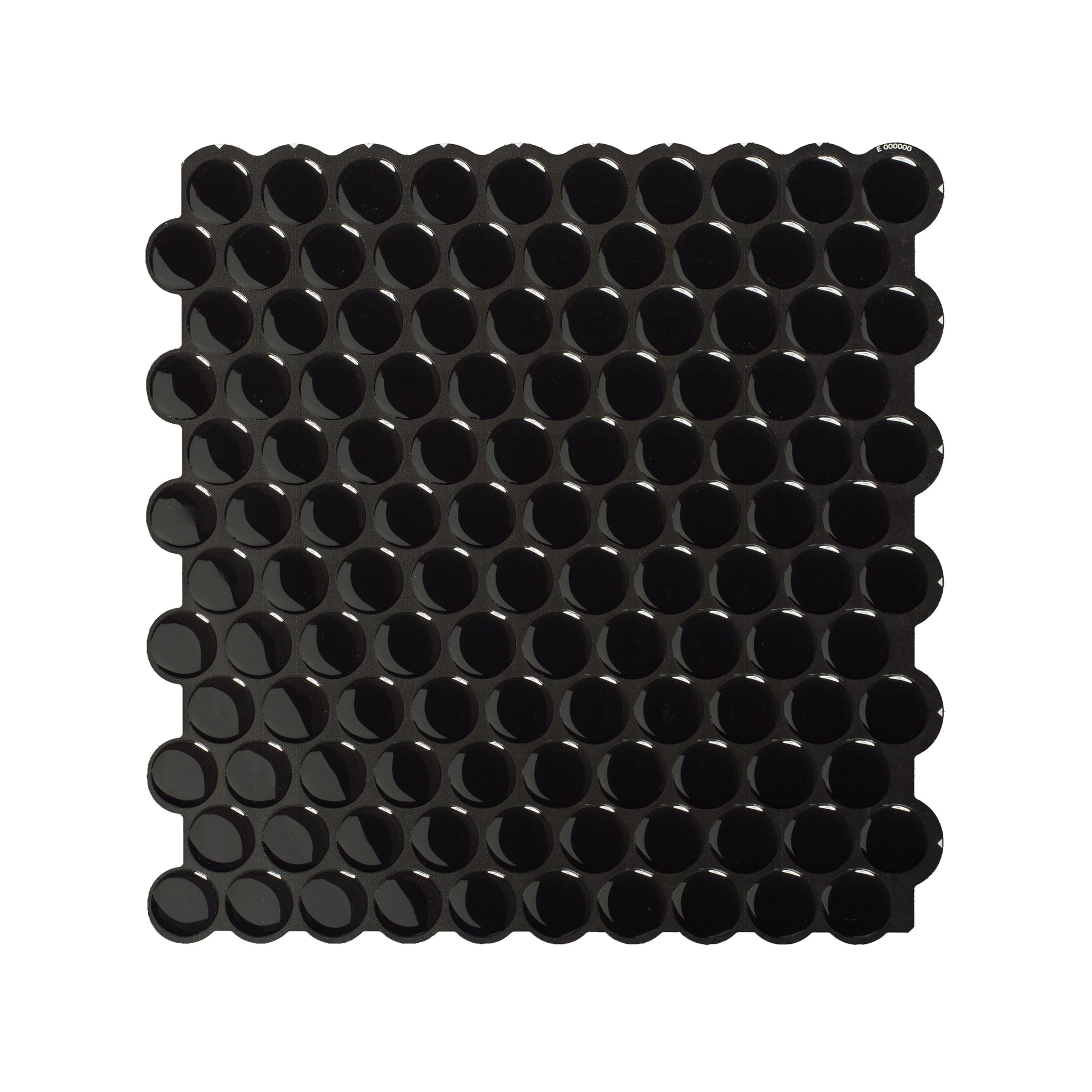 Smart Tiles Penny Nora Black 9-in x 9-in Glossy Resin Subway Penny round Peel and stick Wall Tile product image