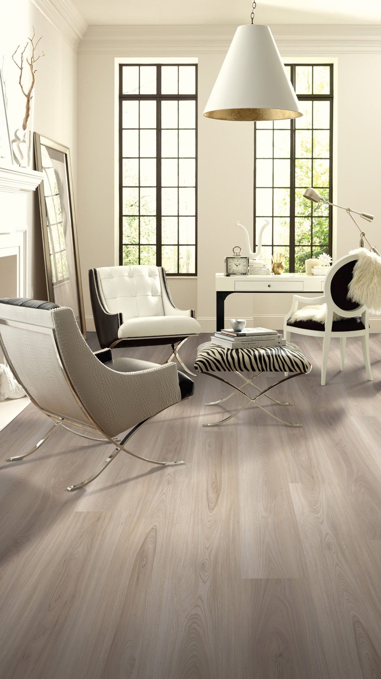 Shaw Newcastle Midsummer Oak 7-in Wide x 4-4/5-mm Thick Waterproof Interlocking Luxury Vinyl Plank Flooring (18.68-sq ft)