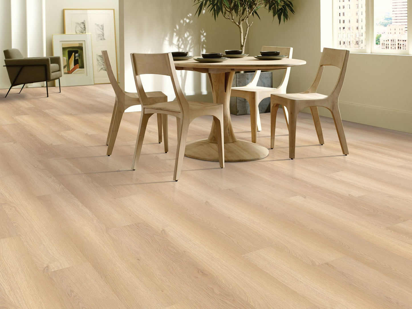 Shaw Floors Shaw Newcastle Belfrey Oak Brown 12-mil x 7-in W x 48-in L Waterproof Interlocking Luxury Vinyl Plank Flooring (18.68-sq ft/ Carton)