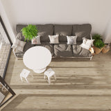 Lucida USA (Sample) PresCore Straw Brown Wood Look 12-mil Water Resistant Glue Down Vinyl Tile