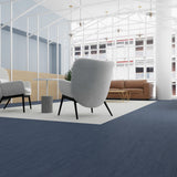 Lucida USA Cornflowe Blue Patterned Look 28-mil x 12-in W x 24-in L Waterproof Glue Down Luxury Vinyl Tile Flooring (36-sq ft/ Carton)