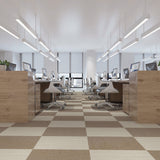 Lucida USA Gold Knit Brown Patterned Look 28-mil x 12-in W x 24-in L Waterproof Glue Down Luxury Vinyl Tile Flooring (36-sq ft/ Carton)