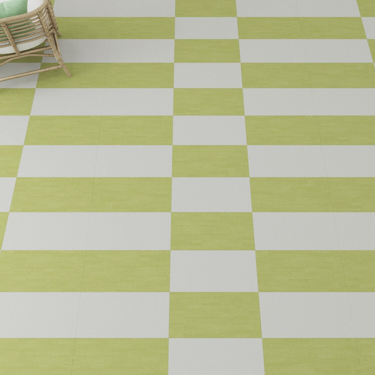Lucida USA Lilypad Green Patterned Look 28-mil x 12-in W x 24-in L Waterproof Glue Down Luxury Vinyl Tile Flooring (36-sq ft/ Carton)