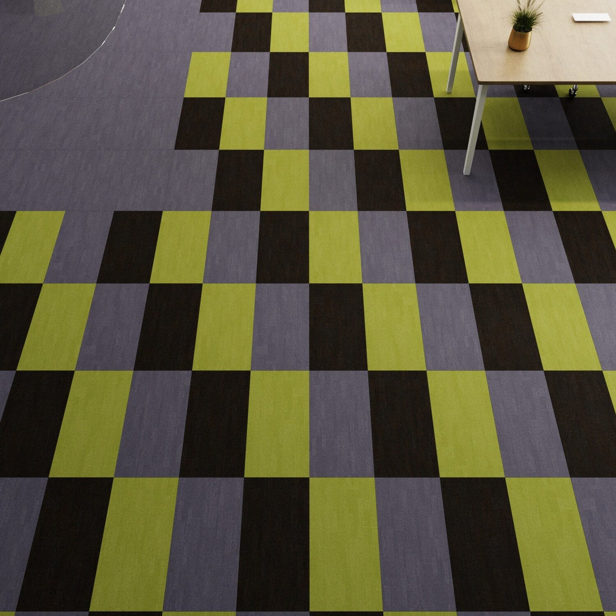 Lucida USA Wild Indigo Purple Patterned Look 28-mil x 12-in W x 24-in L Waterproof Glue Down Luxury Vinyl Tile Flooring (36-sq ft/ Carton)