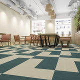 Lucida USA Eucolyptus Blue Patterned Look 28-mil x 12-in W x 24-in L Waterproof Glue Down Luxury Vinyl Tile Flooring (36-sq ft/ Carton)